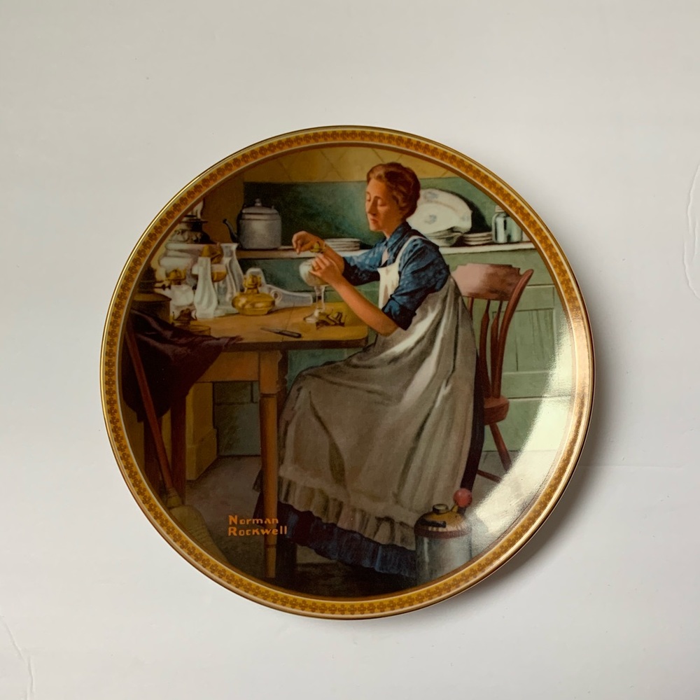 1983 KNOWLES Norman Rockwell collectible Plate.